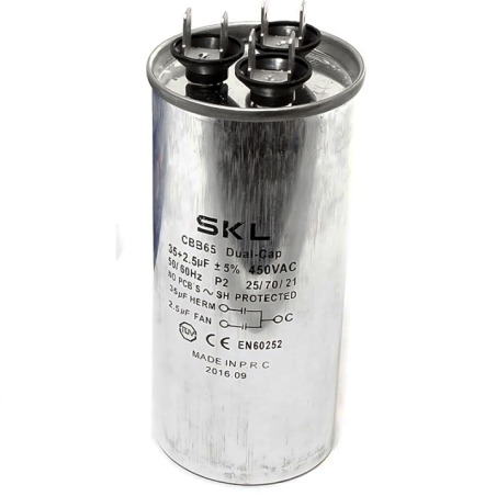 Condensador 30 + 1,5Âµf 450v De Trabajo Universal Mini Aire Acondicionado