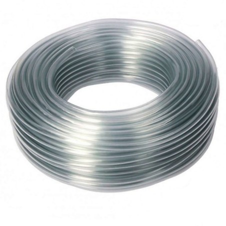 Tubo Desague Transparente 4X6mm Rollos  100Mts ( Bomba Condensados) Pvc